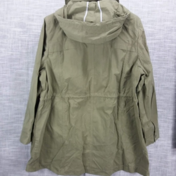 Talbots Woman Hooded Anorak 3X Military Green NWT - Picture 6 of 6